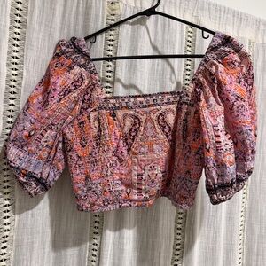 Cleobella Pink Patterned Women's Top